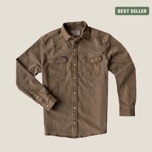 Pearl snap denim shirt